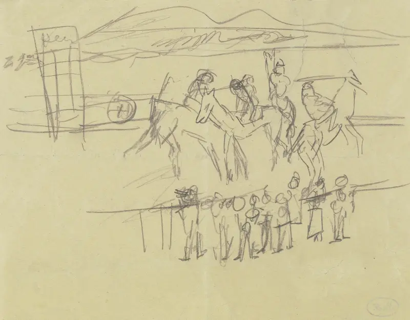Pferderennen von Max Beckmann