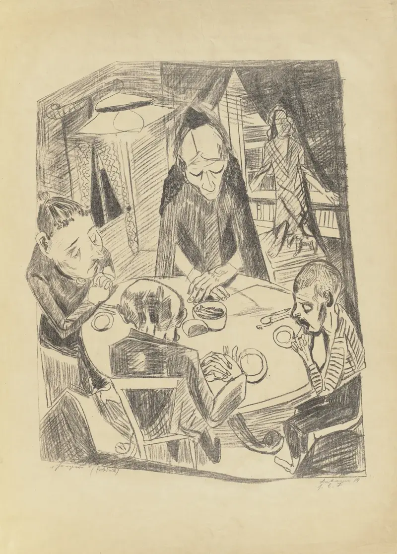 Hunger, 1919 – nr 2 av Max Beckmann