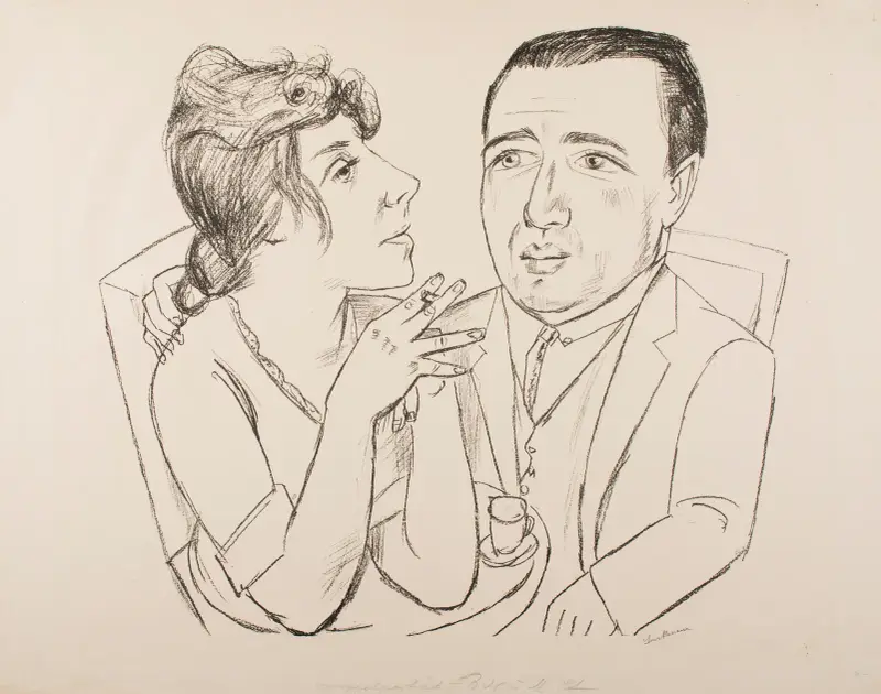 I.B. Neumann and Martha Stern av Max Beckmann
