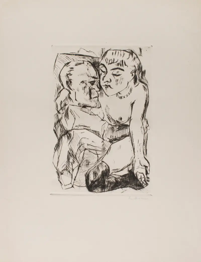 Illustration till kapitel 2, ur portföljen ”Hertiginnan” av Max Beckmann