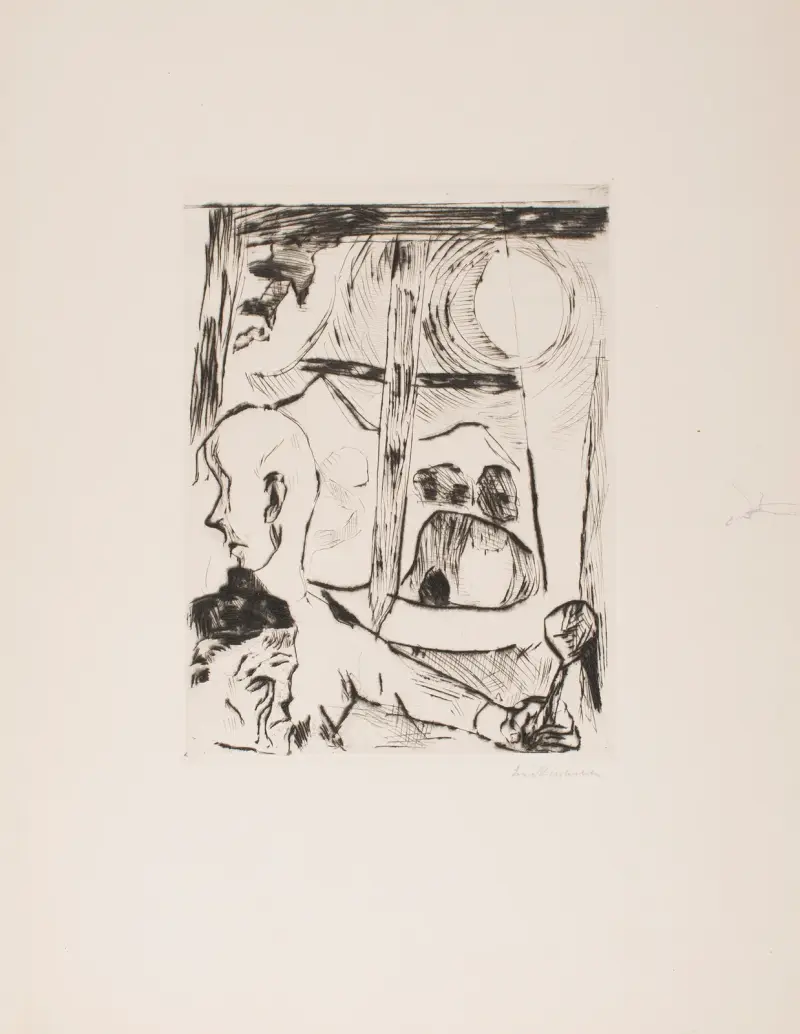 Illustration zu Kapitel 3 aus der Mappe „Die Herzogin“ von Max Beckmann
