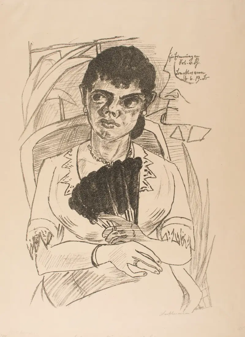 Till minne av fröken von Sch. av Max Beckmann