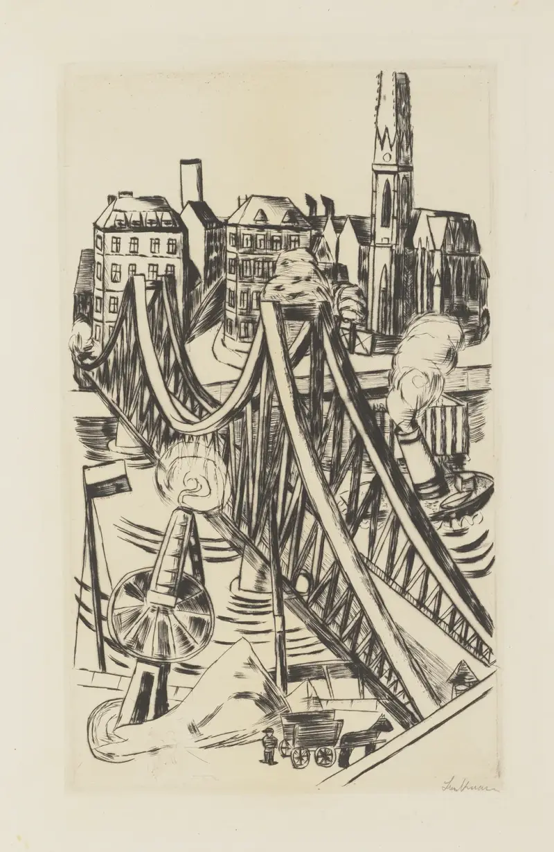 Velký most („Eiserne Steg“ ve Frankfurtu nad Mohanem), Max Beckmann