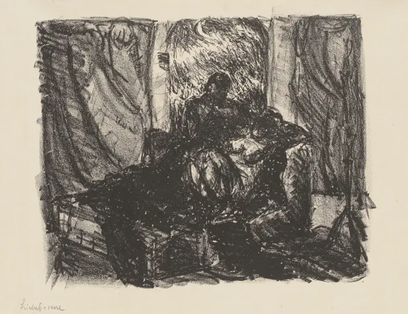 Love Scene av Max Beckmann