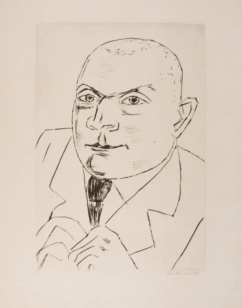 Portrait of Baron Simolin II (Large Version) av Max Beckmann