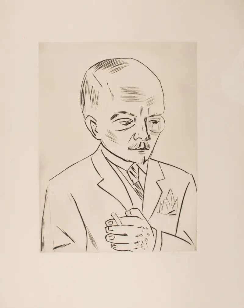 Porträtt av Georg Swarzenski av Max Beckmann