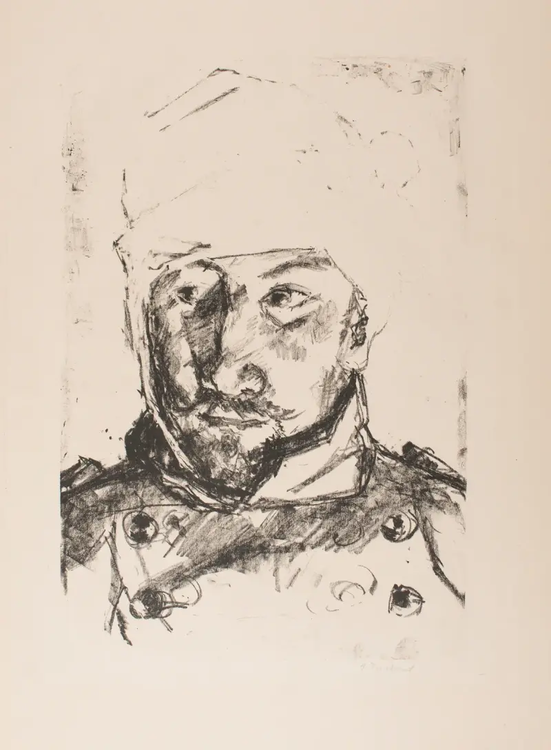 Porträtt av hans sårade svåger Martin Tube av Max Beckmann