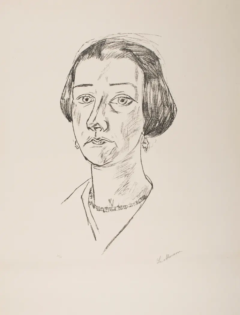 Porträtt av fru Swarzenski, 1923 av Max Beckmann