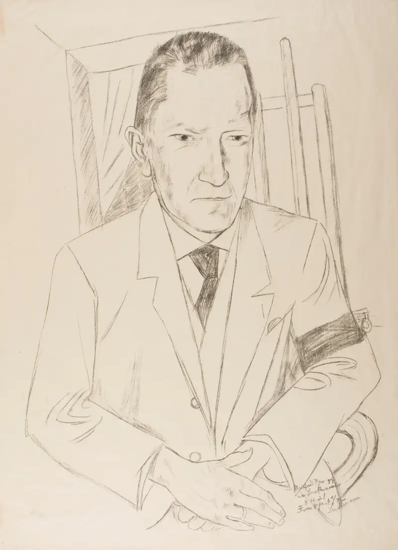 Porträtt av Reinhard Piper, 1921 av Max Beckmann
