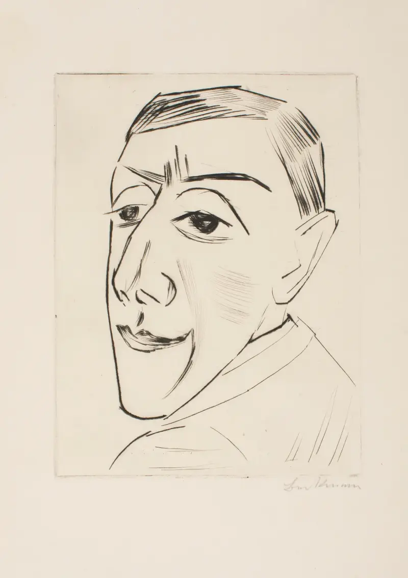 Portret aktora N. M. Zeretelliego, 1924, Max Beckmann