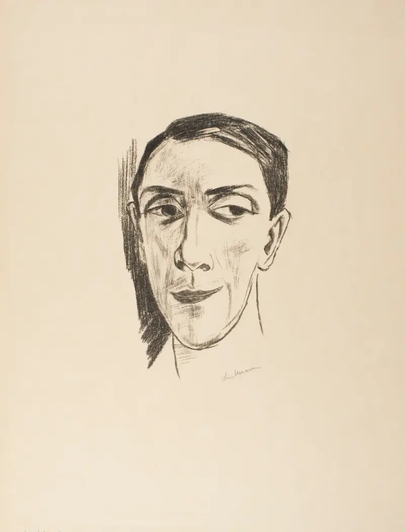 Porträt des Schauspielers N. M. Zeretelli, 1921 von Max Beckmann