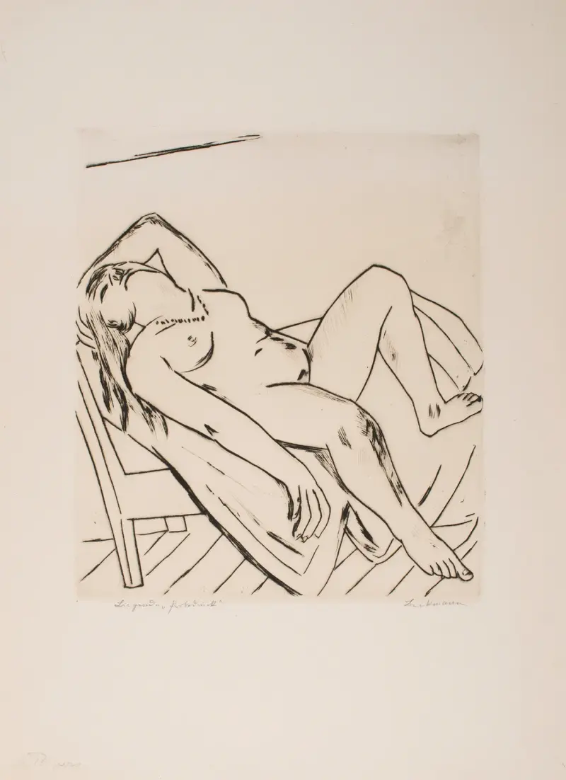 Leżąca postać, Max Beckmann