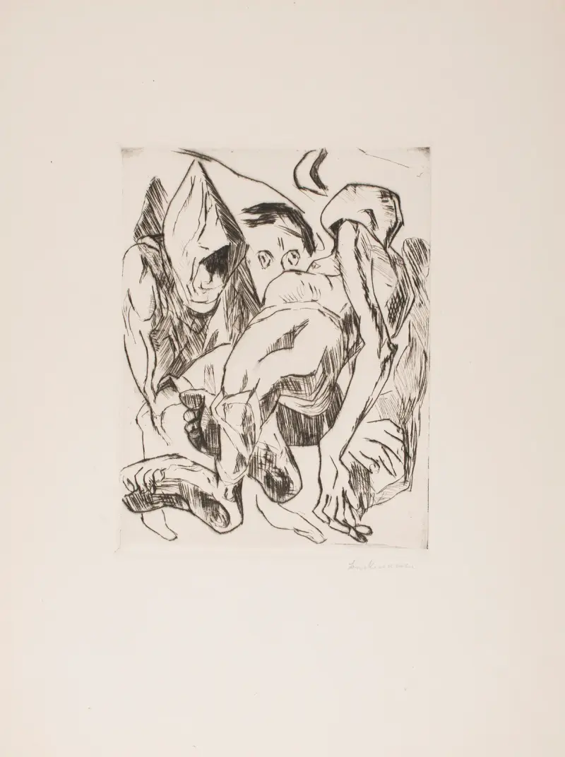 Second Illustration for Chapter 1, from the portfolio ‘The Duchess’ av Max Beckmann