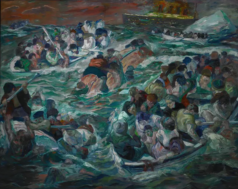 Sinking of the Titanic av Max Beckmann