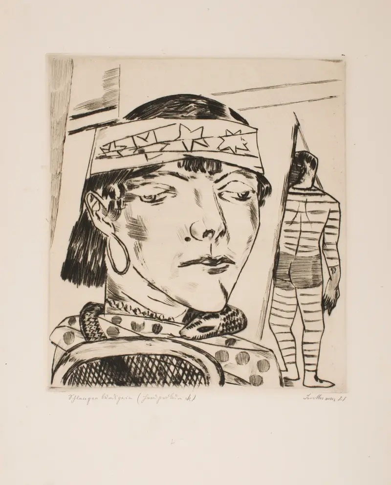 Kobieta-wąż, Max Beckmann