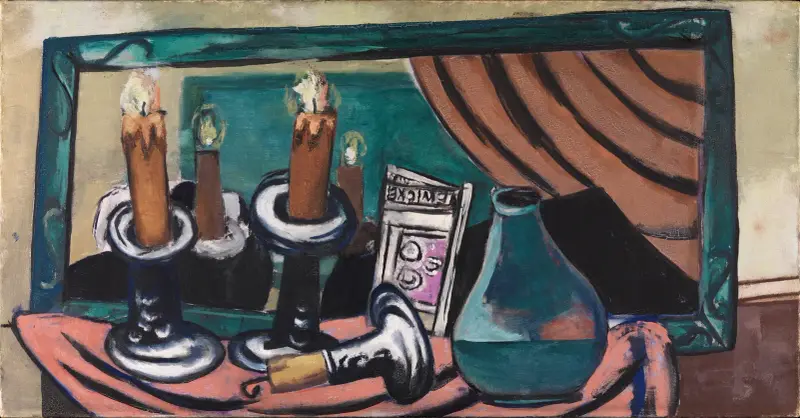 Zátiší s převrženou svíčkou, Max Beckmann