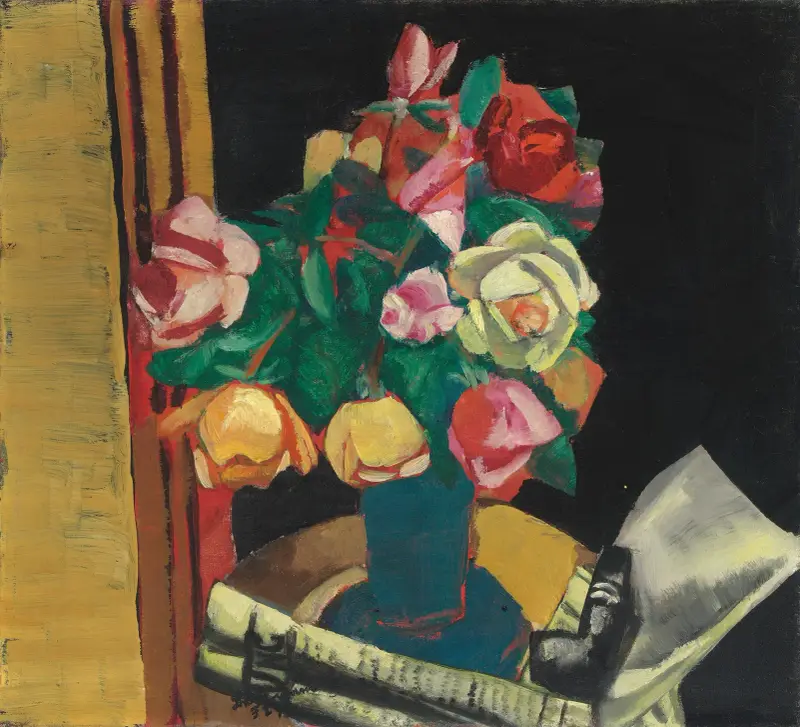 Martwa natura z różami, Max Beckmann