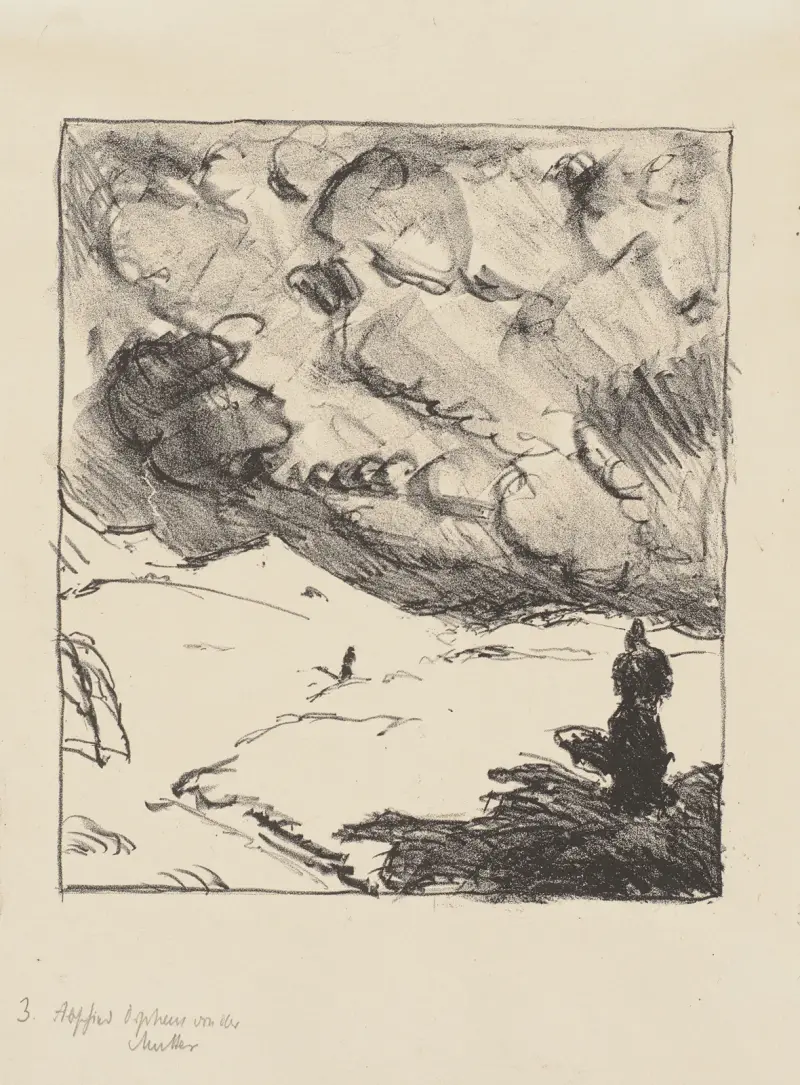 Orfeus avfärd från sin mor av Max Beckmann