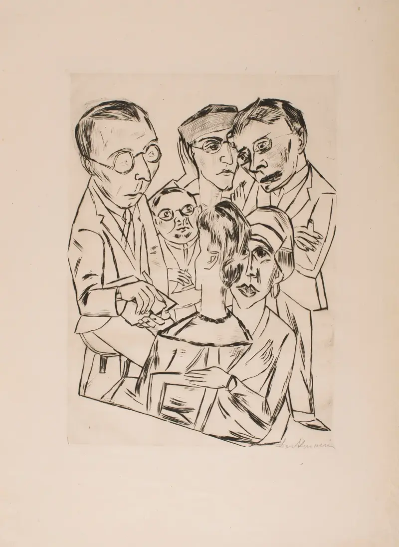 The Draftsman in Society av Max Beckmann