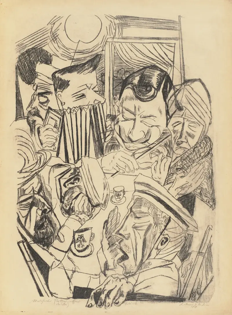 Das patriotische Lied von Max Beckmann