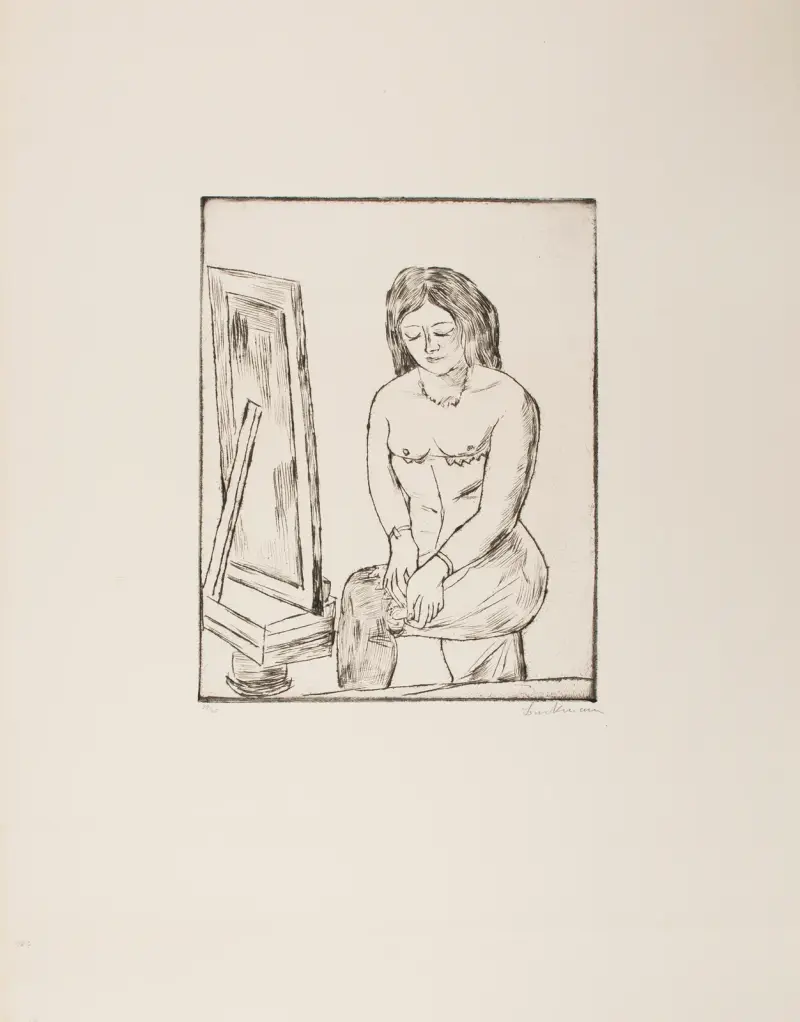 Toilette (Before the Mirror), 1923 – nr 1 av Max Beckmann