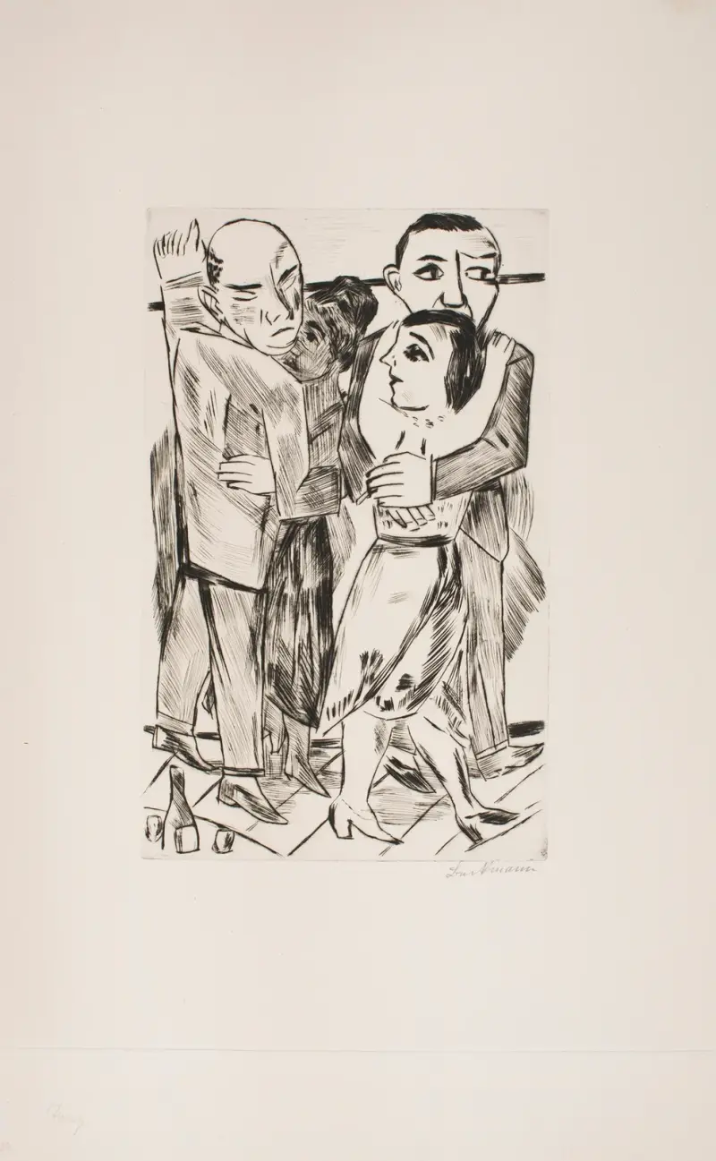 Two Dancing Couples av Max Beckmann