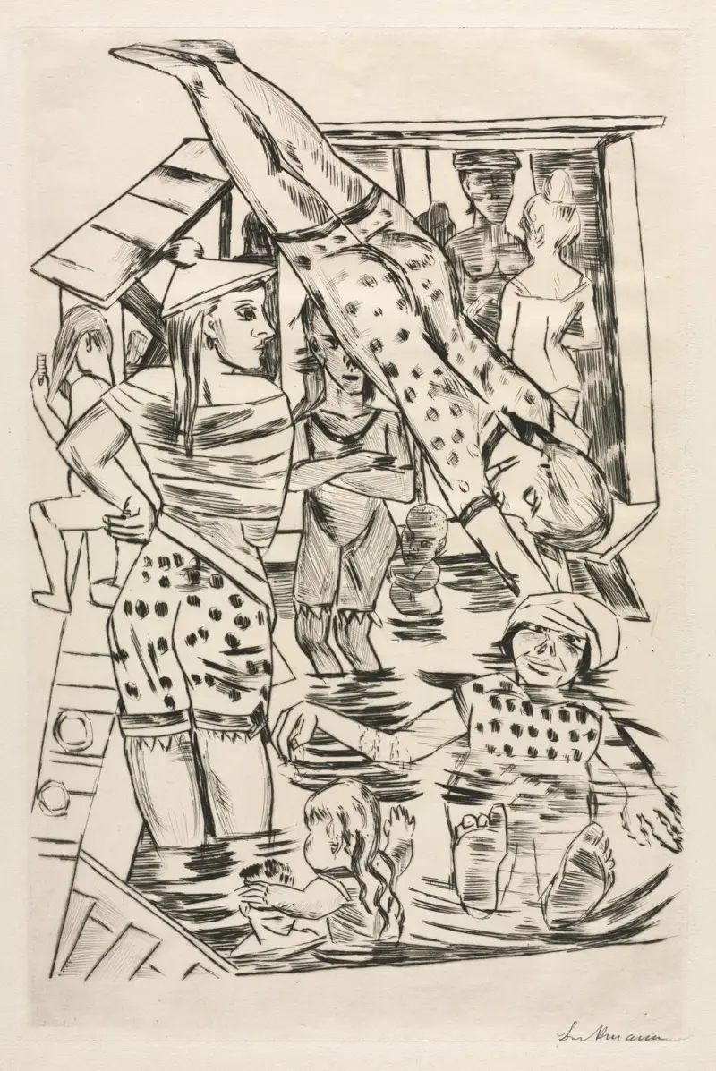 Dámské koupání, Max Beckmann