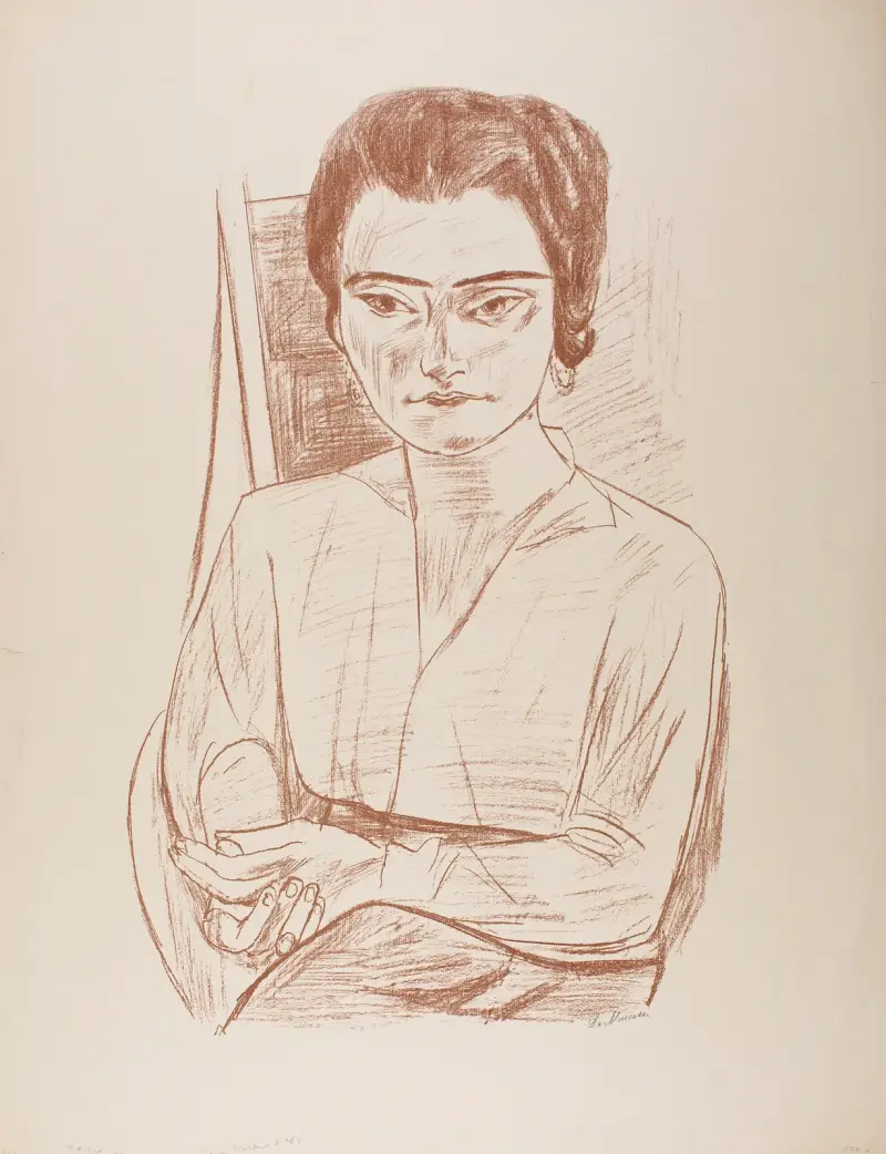 Młoda kobieta (Portret Naili, „Frau H. M.”), Max Beckmann