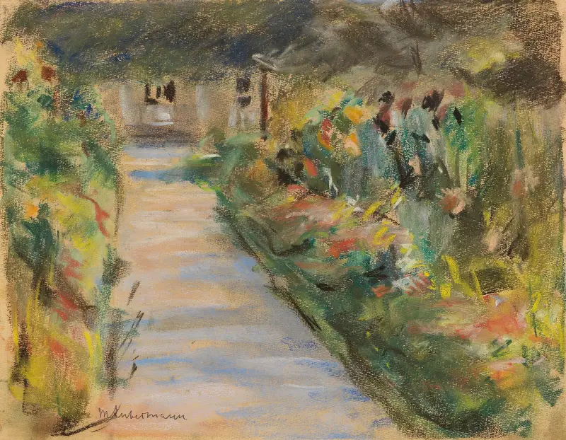 Ogród użytkowy w Wannsee, widok na południowy wschód, Max Liebermann