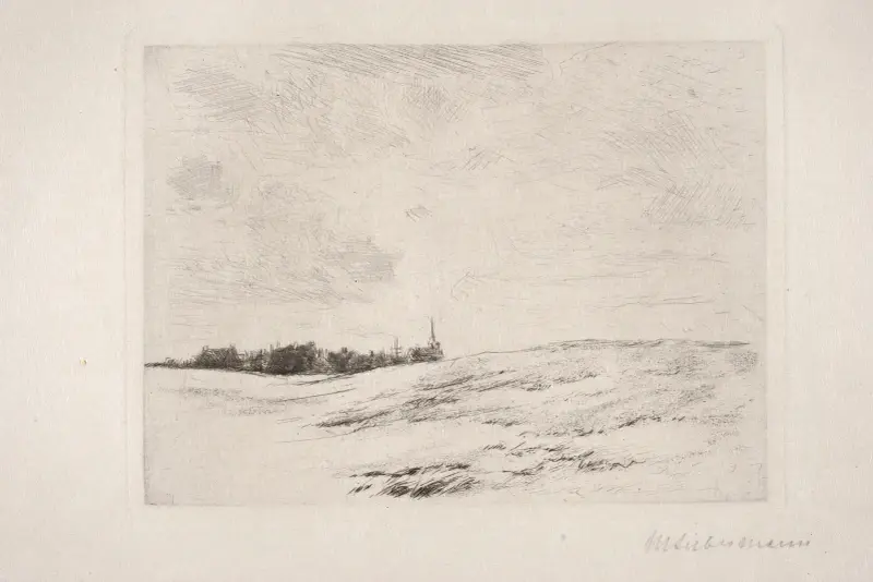 Fischerdorf av Max Liebermann