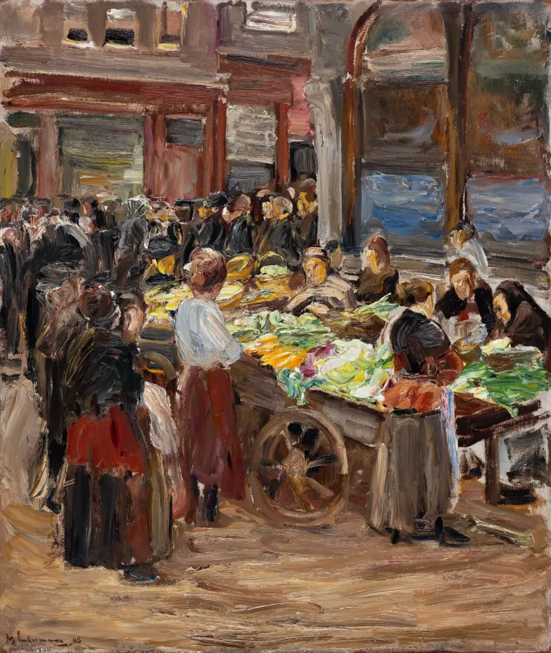 Jewish Street in Amsterdam av Max Liebermann