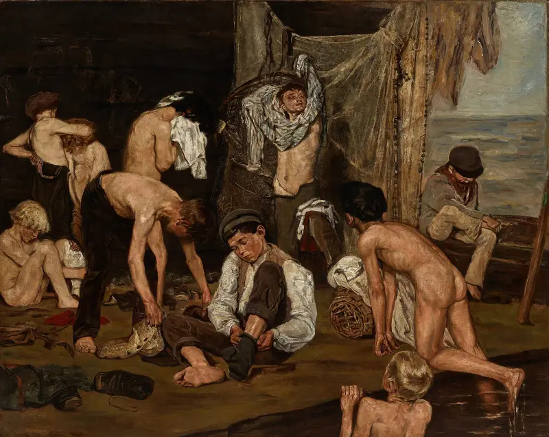 Swimmers av Max Liebermann
