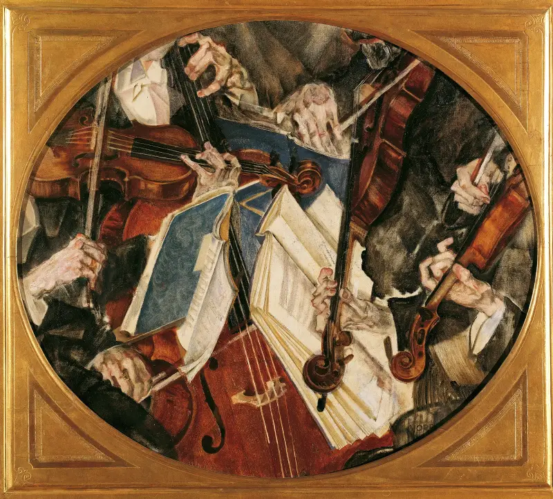 Klingler-Quartett av Max Oppenheimer