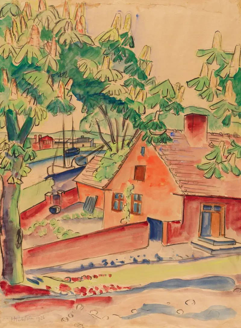 Dom pod kasztanowcami, Hermann Max Pechstein