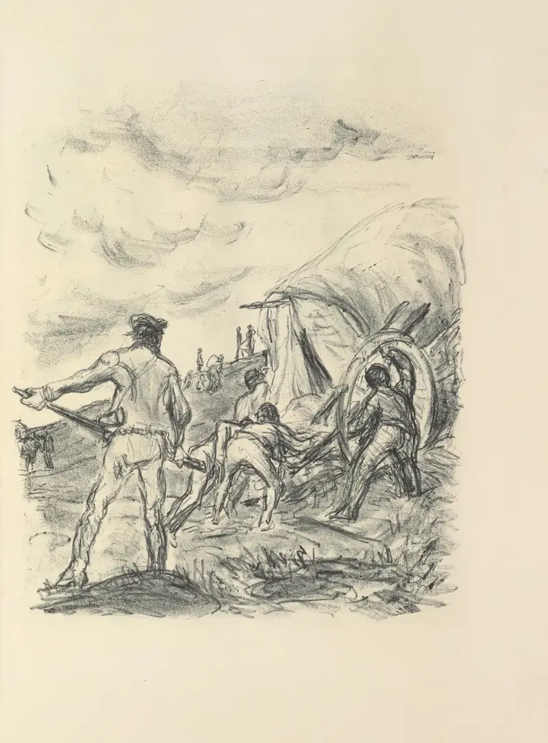 Lederstumpf-Erzählungen Pl.45 av Max Slevogt