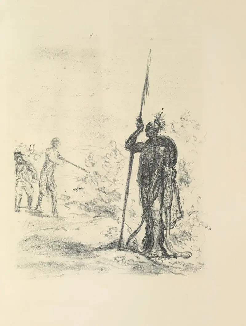 Lederstumpf-Erzählungen Pl.46 av Max Slevogt