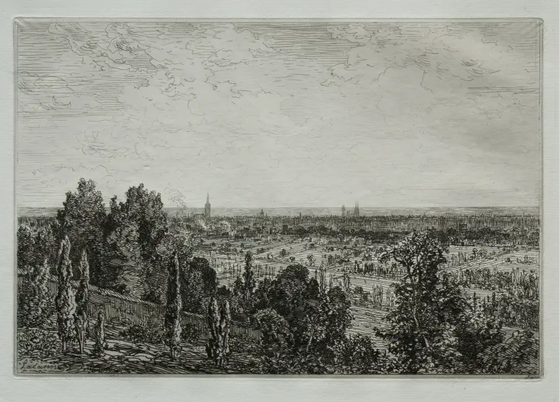 Bordeaux, Blick von der Küste von Cénon von Maxime Lalanne