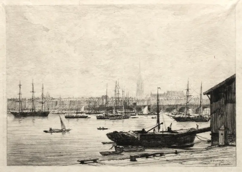 Bordeaux, 1866 av Maxime Lalanne