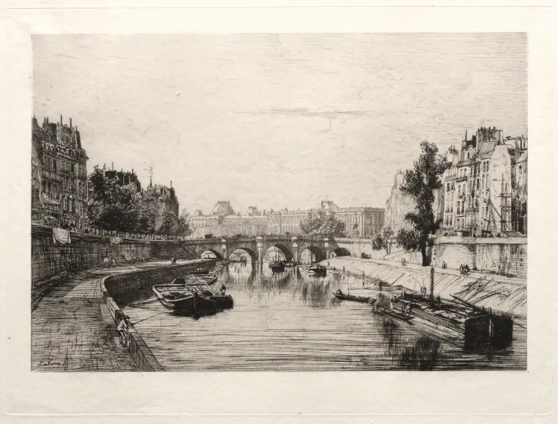 Blick von der Pont Saint-Michel von Maxime Lalanne