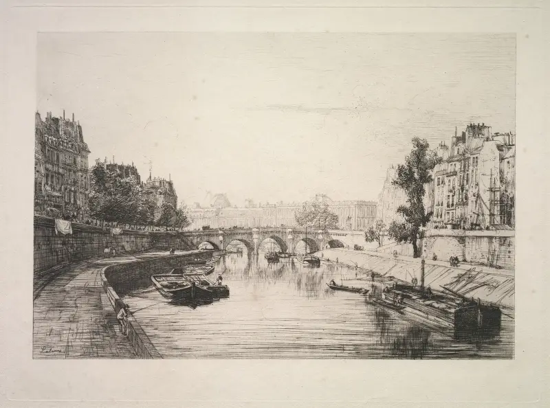 Blick von der Saint-Michel-Brücke von Maxime Lalanne