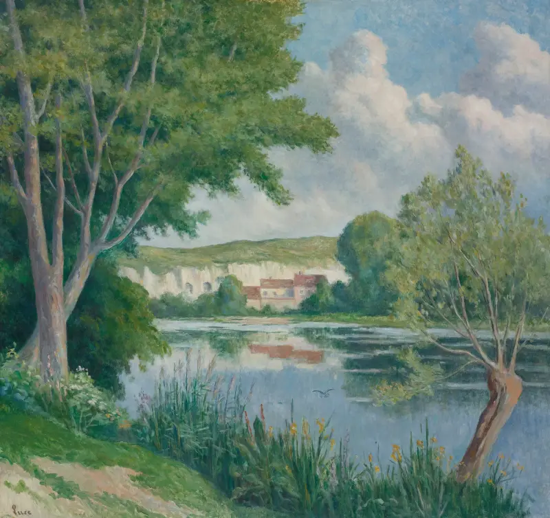 Bord De Seine av Maximilien Luce