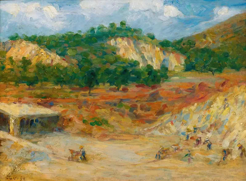 La Carrière av Maximilien Luce