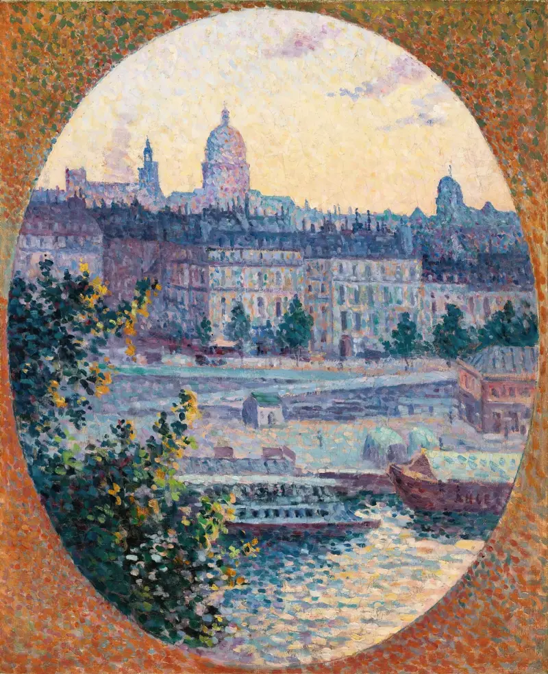 Kajen Montebello och kullen Sainte-Geneviève av Maximilien Luce