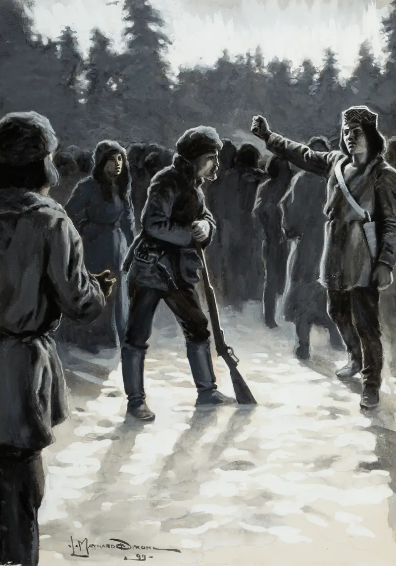 Jack London, The Son of the Wolf – frontespis av Maynard Dixon