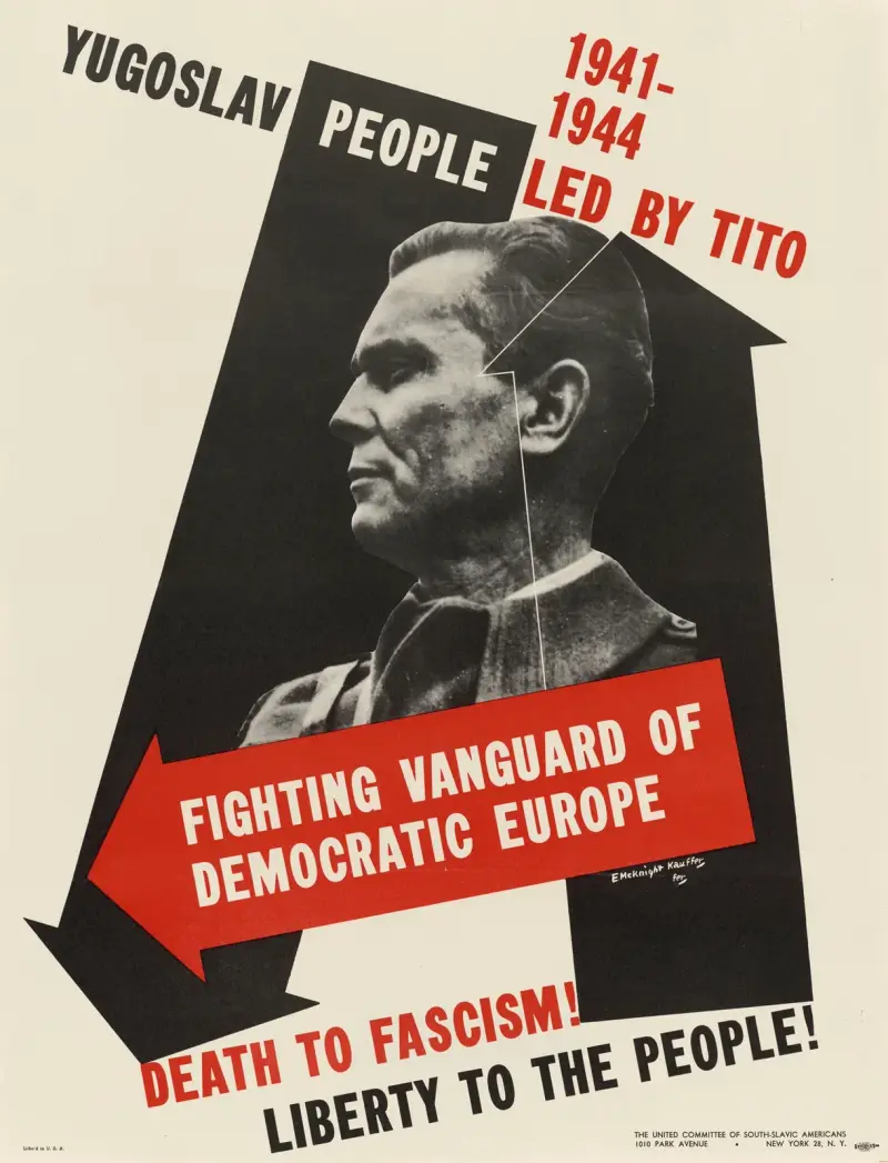 Död åt fascismen! Frihet åt folket! av Edward McKnight Kauffer