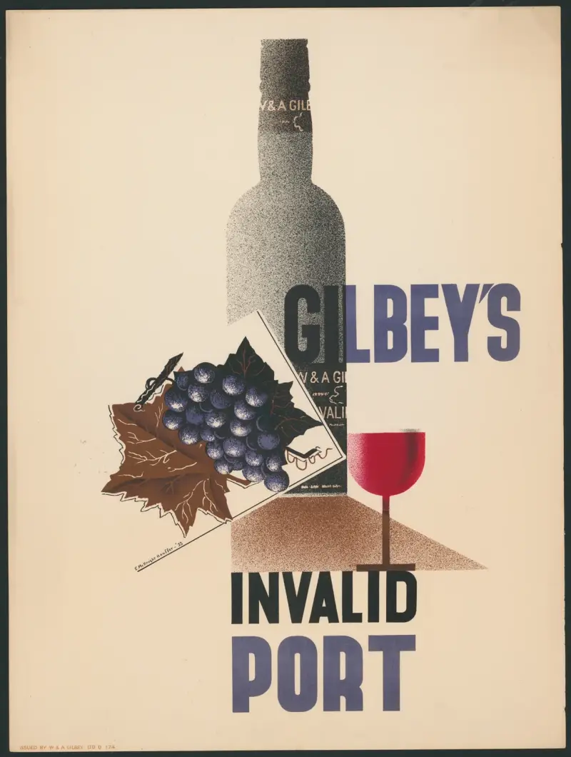 Gilbey’s invalid port, 1933 – nr 1 av Edward McKnight Kauffer
