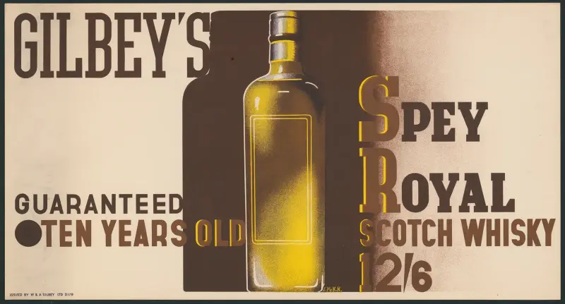 Gilbey’s Spey Royal Scotch Whiskey von Edward McKnight Kauffer