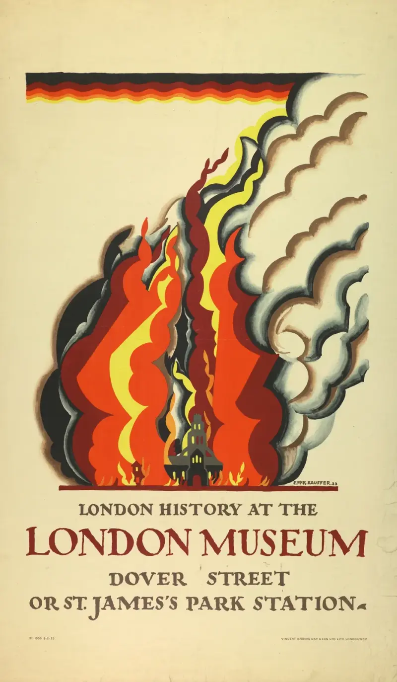 Londons historia på London Museum, för Londons tunnelbana av Edward McKnight Kauffer