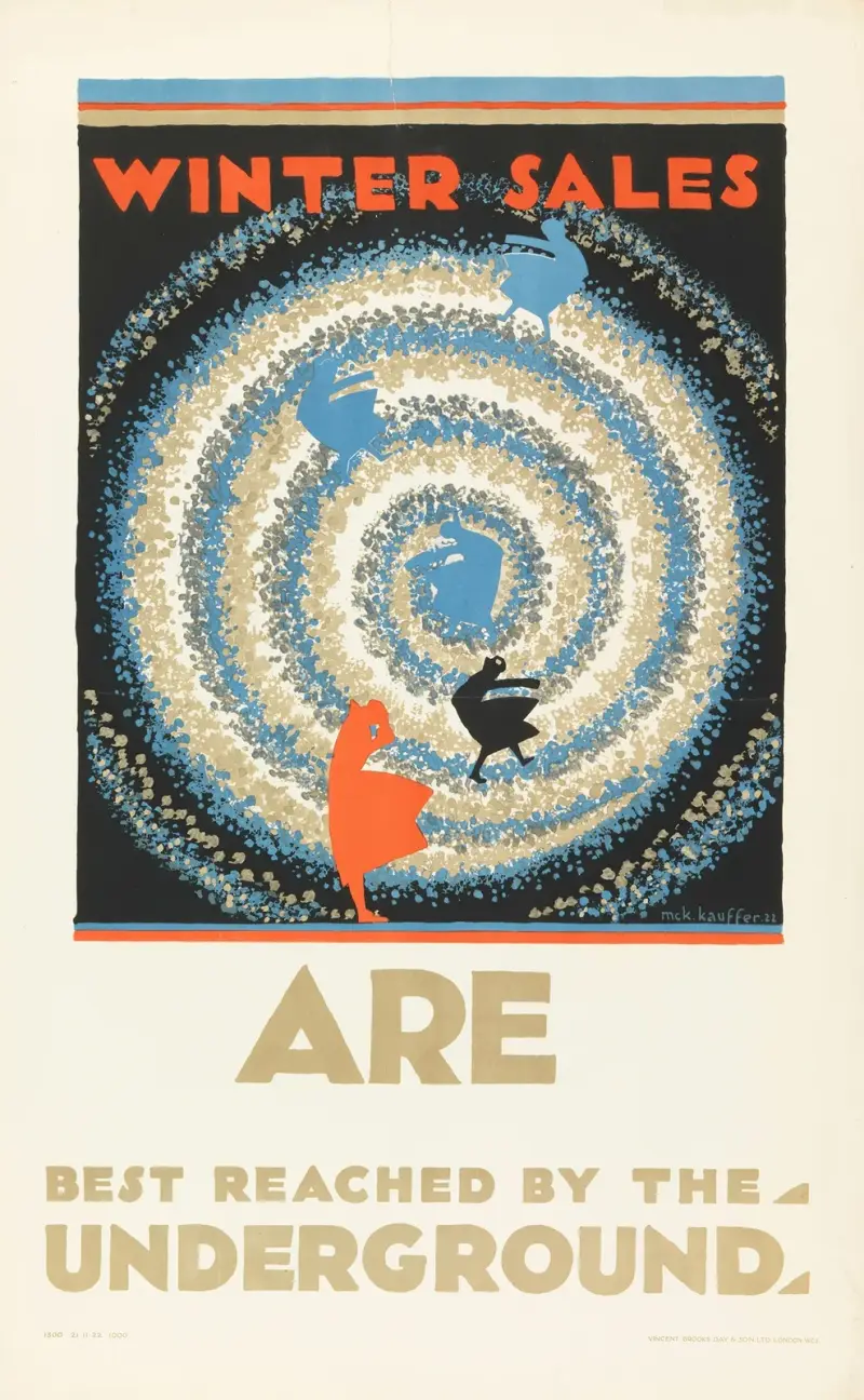 Winter Sales, for London Underground av Edward McKnight Kauffer