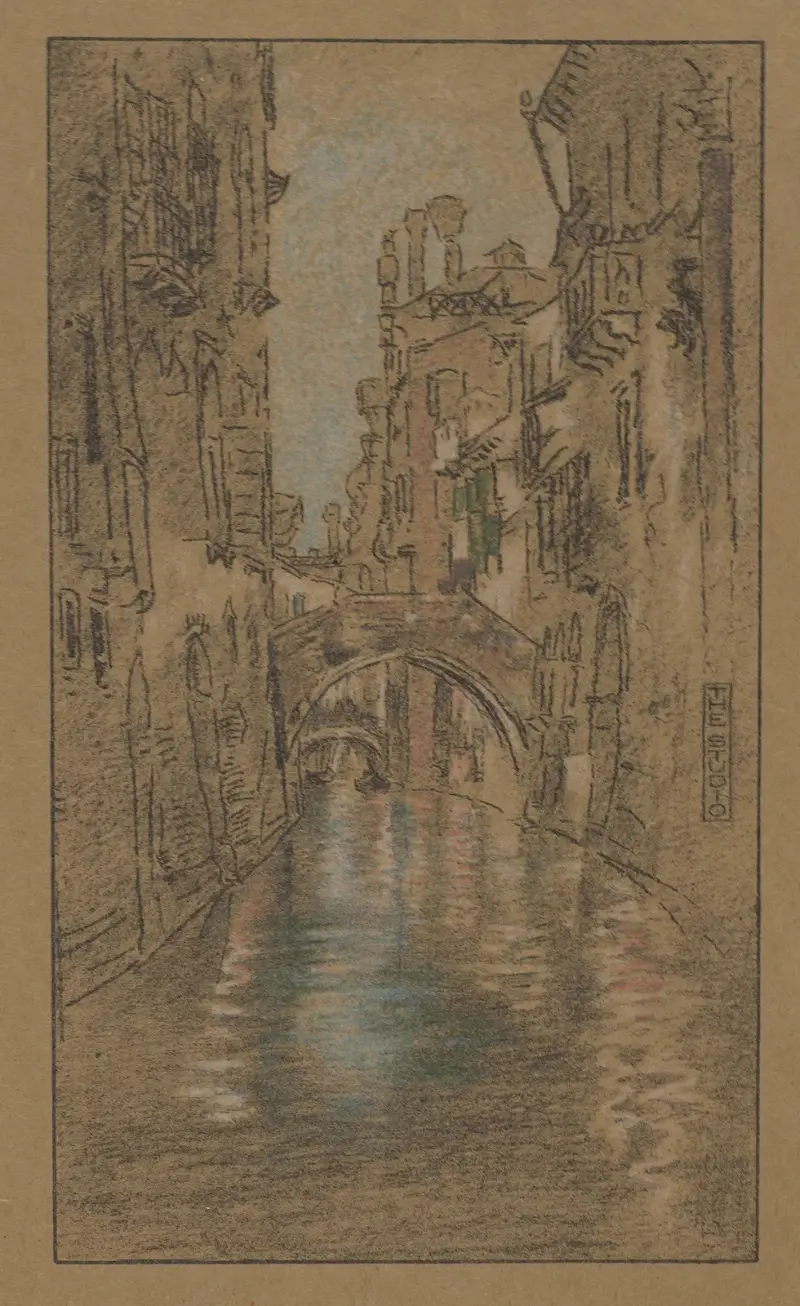 En venetiansk kanal av James Abbott McNeill Whistler